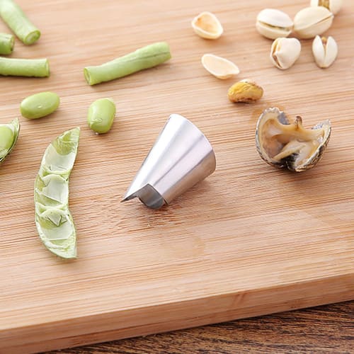 Finger Cots/stainless Steel Nail Covers/edamame Peelers/metal Garlic Peelers (set of 5)