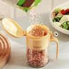 Large Capacity Glass Seasoning Jar 400ml Salt Seasoning Box Sugar and Salt Container  for Home