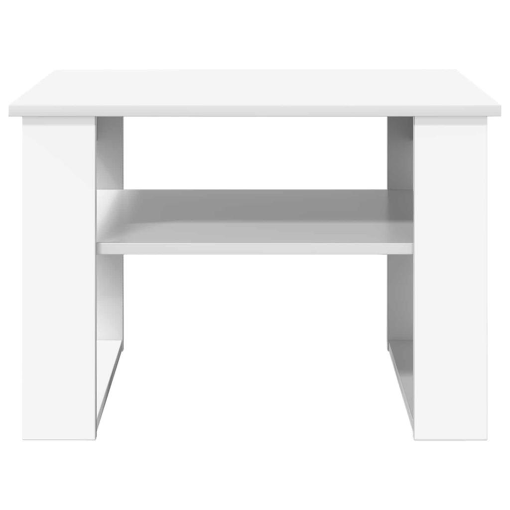 White Coffee Table with Storage 64 x 54 x 44 cm Engineered Wood