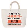 Beach Bag - PLANETEE - Alizée Perfect Rope Handle - Printed Cotton France - Beige - Large Capacity