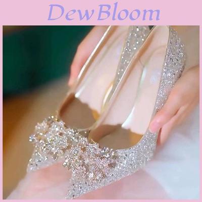 Französische Braut High Heels Mit Kristallverzierungen Für Hochzeit Und Besondere Anlässe
