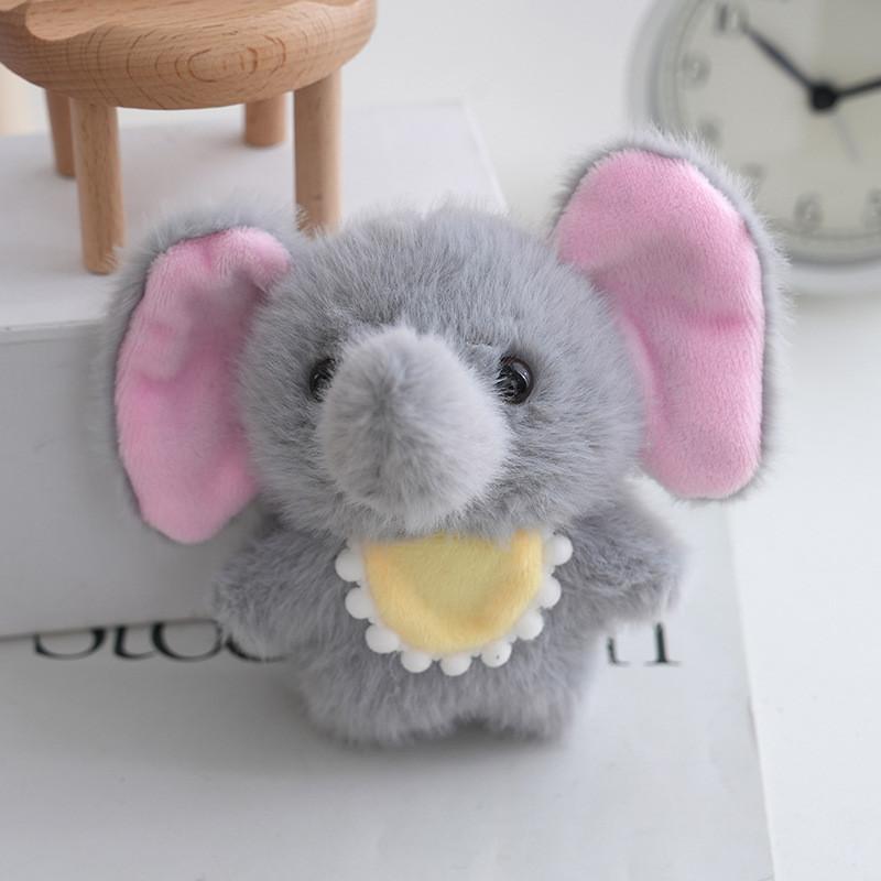 Plush Elephant Keychain With Soft Pp Cotton Filling For Kids And Collectors