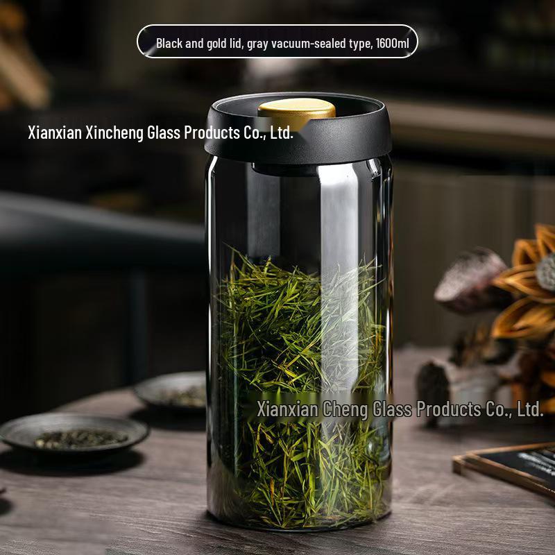 Vacuum-Sealed Moisture-Proof Glass Coffee Storage Jar