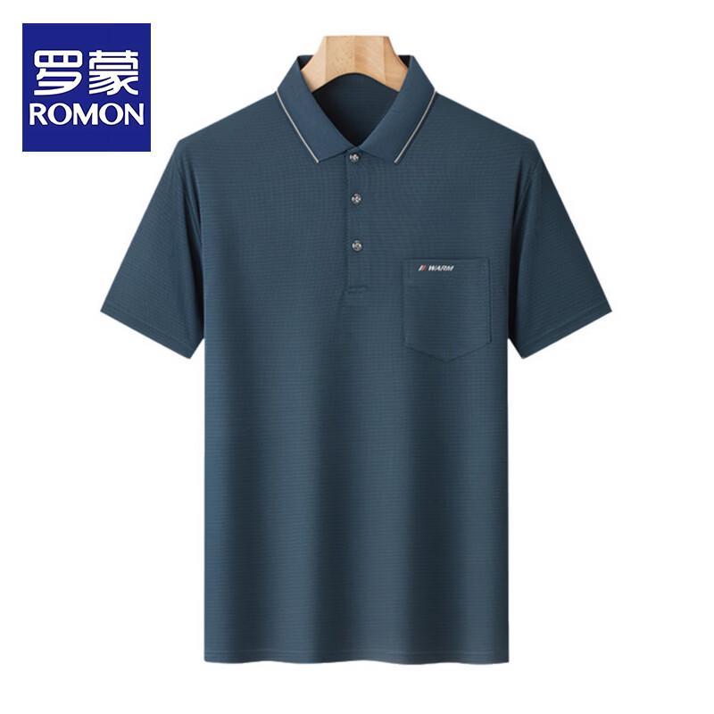 Romon Men s Breathable Summer Polo Shirt 52