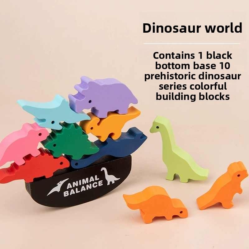 Wooden Animal Stacking Blocks Educational Toy For Baby Cognitive Development And Early Learning