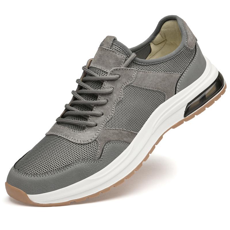 

LX9012 mesh shoes casual men s shoes 38-44 standard leather leathershoes 44 сірий колір