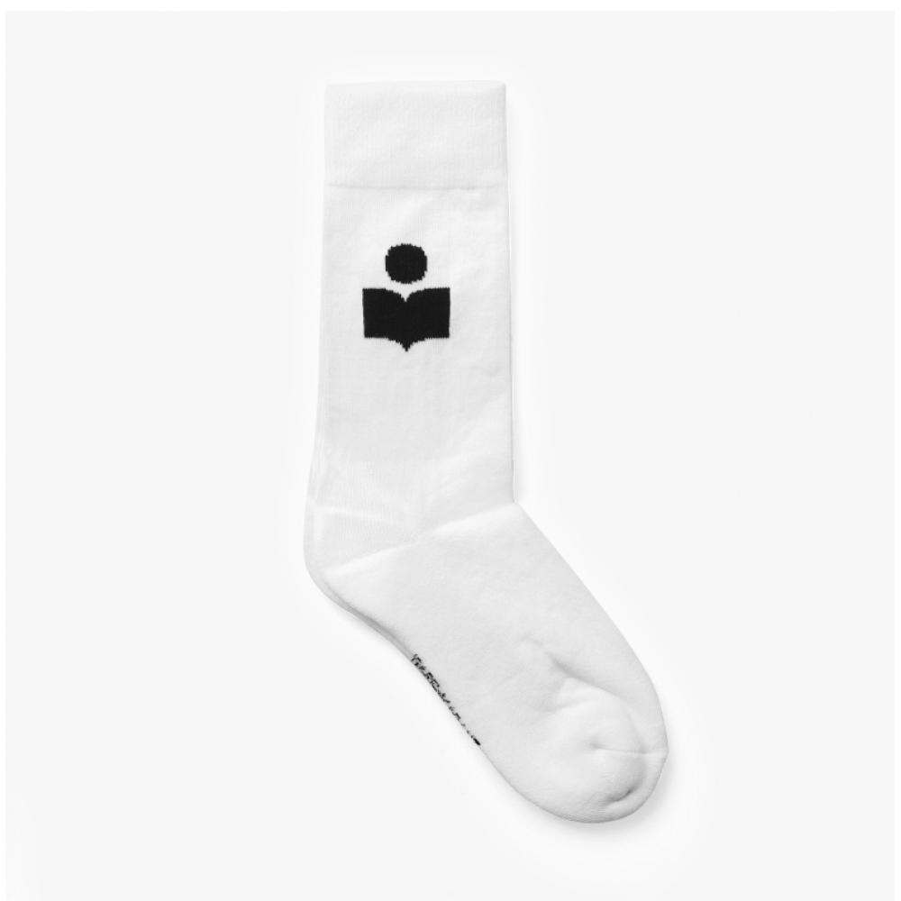 Isabel Marant Siloki Logo Socks Ct001jfa A1c11a 20wh