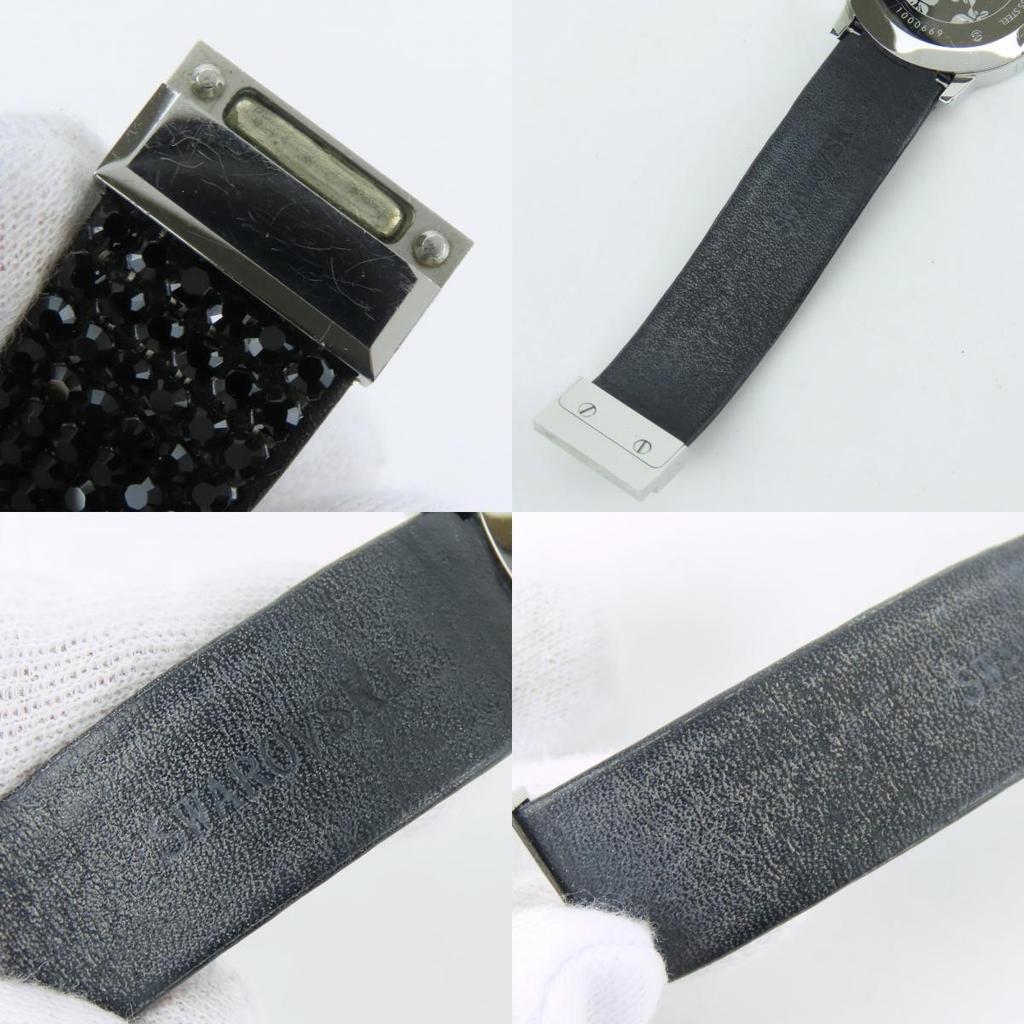 Used SWAROVSKI Watches Piazza Stainless Steel/Swarovski Silver black