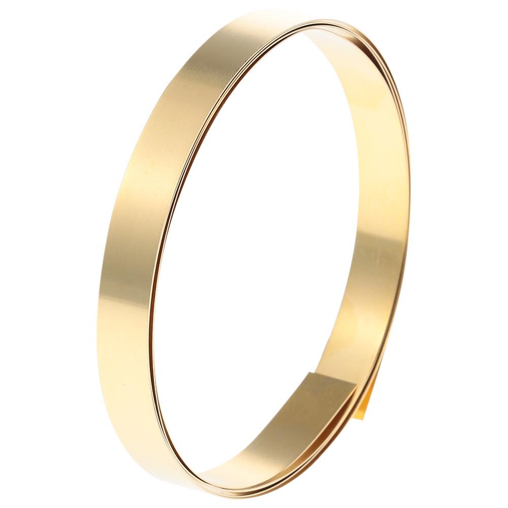 Freischneidende 1000mm x10mm Messingblechrolle Gelber Dünner Messingstreifen Metallfolienplatte Handwerk Metallbearbeitung