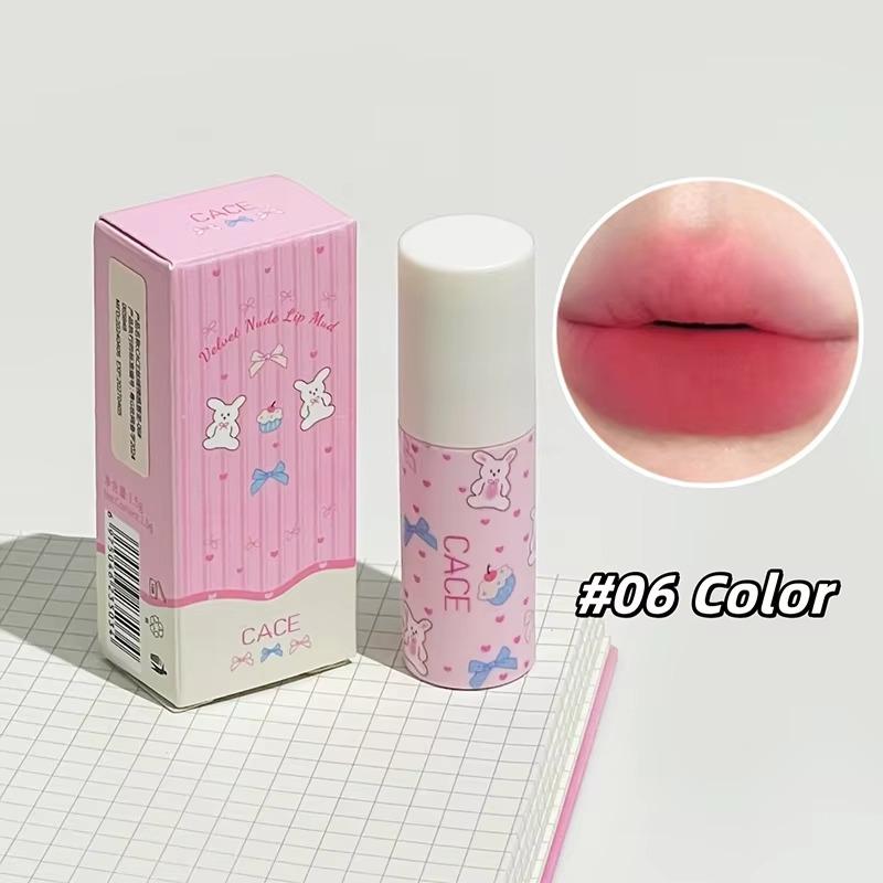 Little Bunny Lip Mud Set Velvet Nude Matte Texture Silky Lipstick Makeup
