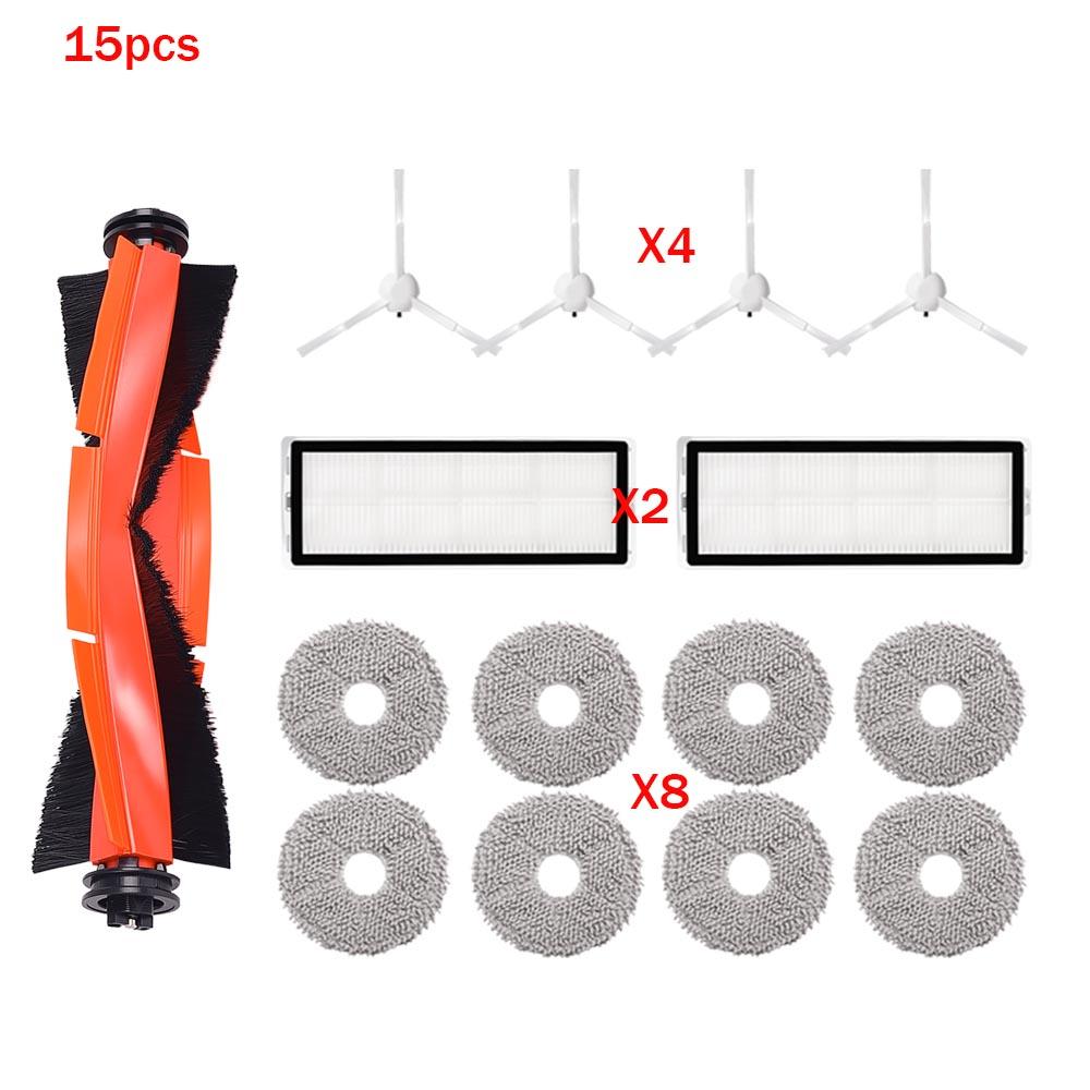 Spare Replacement Parts Fit For Xiaomi X11 Plus X11+ Robot Vacuum, Roller Brush Side Brush Filter Mop Cloth Dust Bag Accessories