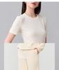 Same high waist slimming narrow version straight leg casual pants for women in the shopping mall, 2026 spring loose casual versatile pants