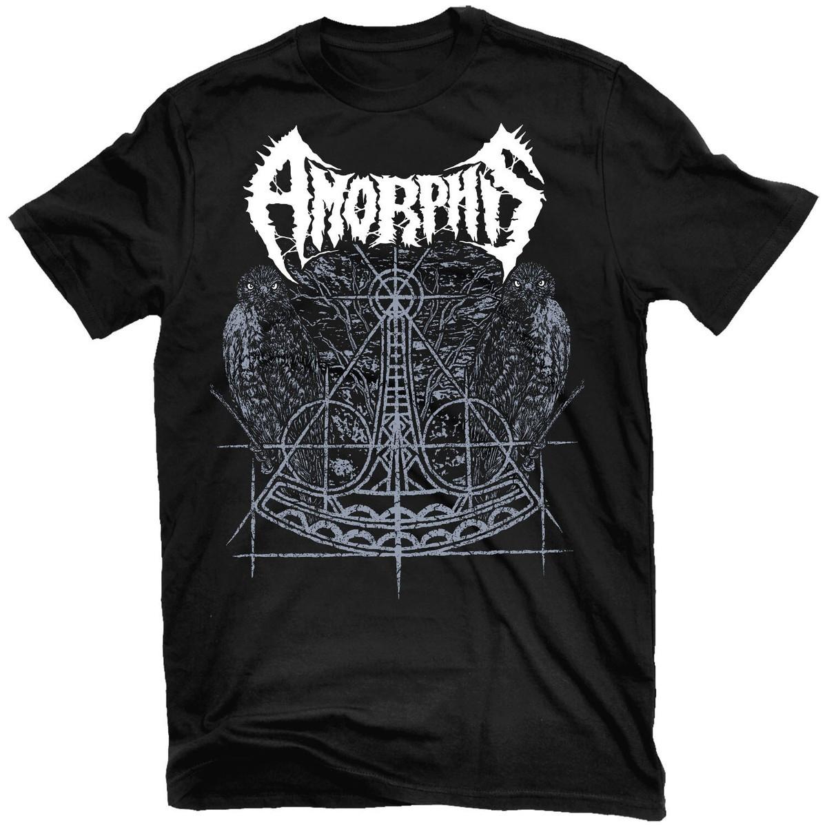 New AMORPHIS Band Heavy Cotton Black All Size T Shirt JU514 L