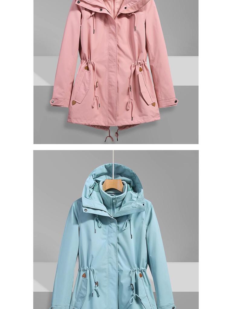 Women's 2023 Trendy Three-in-One Fleece Windbreaker for Tibet