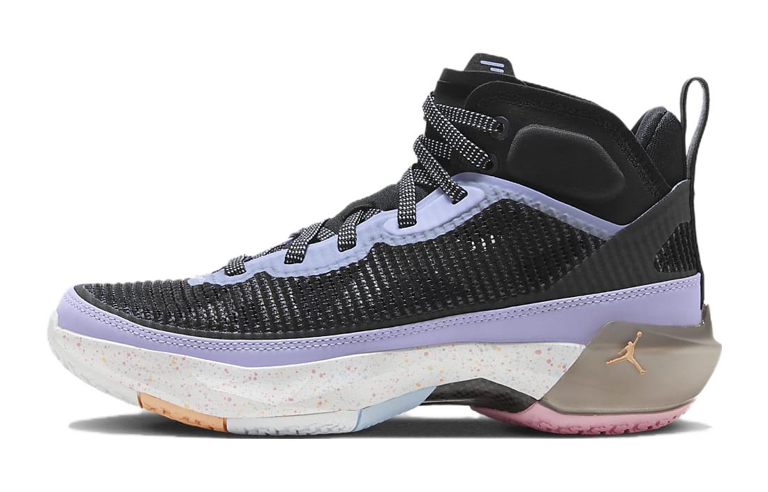 Jordan Air Jordan 37 Dongdan East Single GS Высокие Детские Баскетбольные Кроссовки Черно-Фиолетовые FJ7515-001 37.5