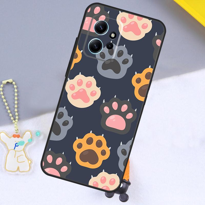 

Cute Funny Cats Paws Pattern Case For Xiaomi Redmi Note 14 13 9 10 11 12 15 Pro Plus Cover For Redmi 15 C 13C 12C 10C 14C Redmi 15C 5G