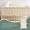 Cotton Baby Crib Bumper Portable Adorable Cartoon Printing Toddler Newborn Cradle Bedding Set Side Protector Accessories