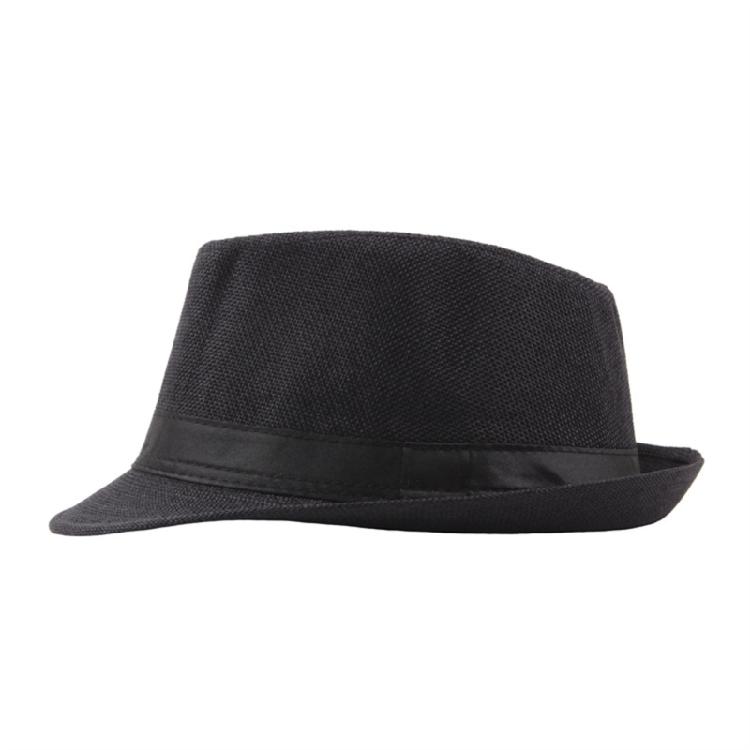 Short Brim Fedora Hats Classic Hat with Bands Solid Color One Size Fit Most