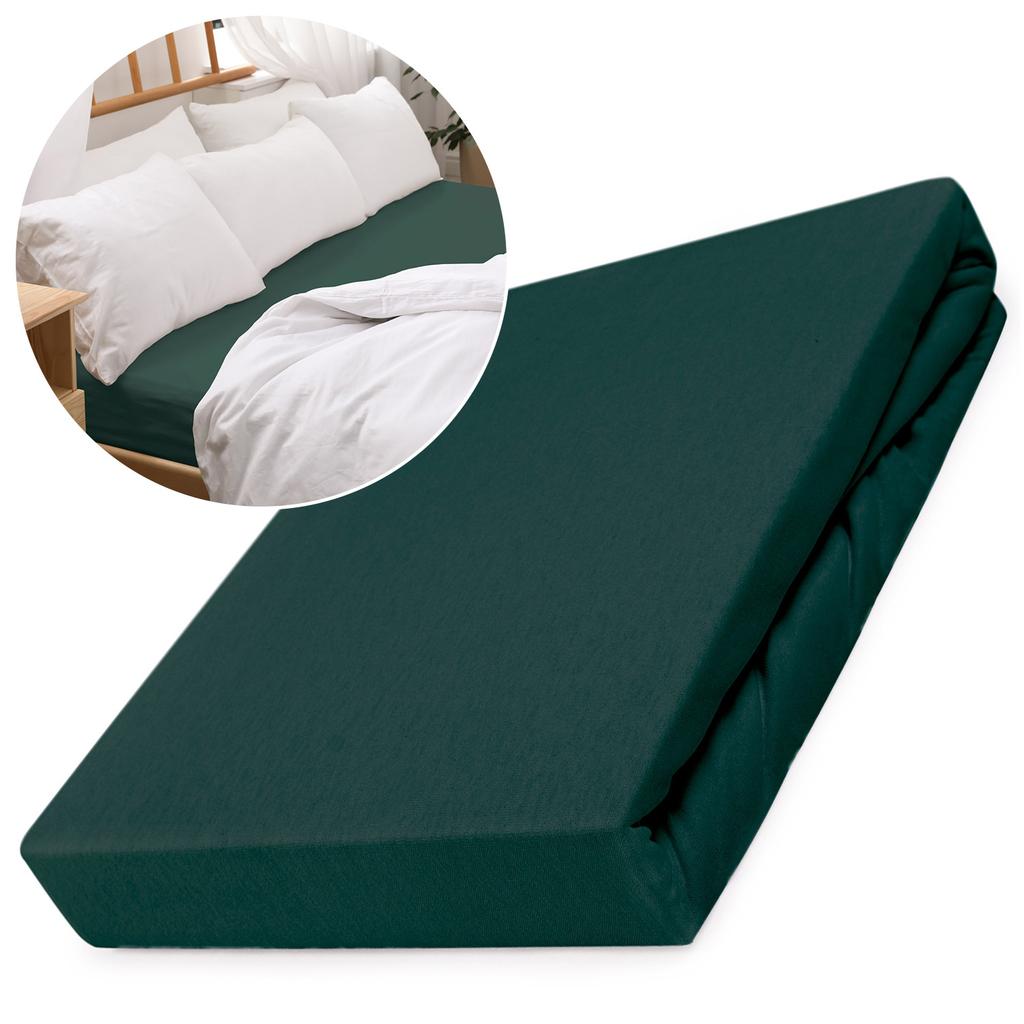 Fitted Sheet 120x200 Jersey 100% COTTON Khaki Green