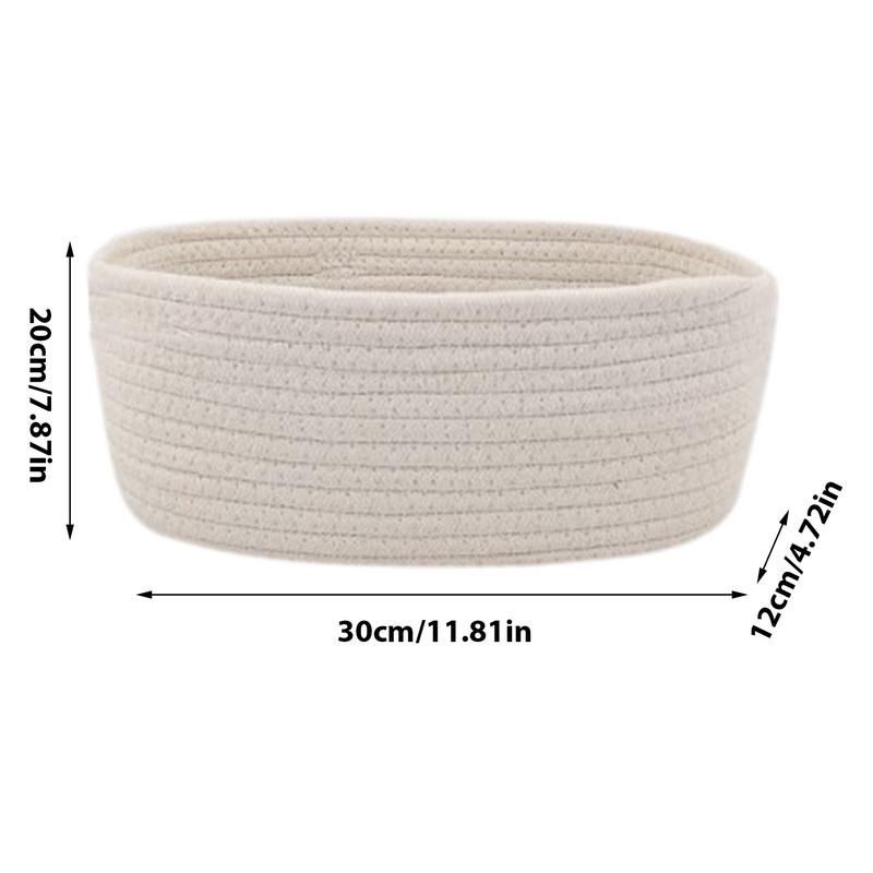 Dog Toy Basket Cotton Rope Dog Toy Bin Toy Storage Basket Toy Basket Woven Basket With Handles For Living Room Bedroom