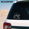 BLKUOPAR Zero Two Smile Anime Car Stickers Personality Peeker Cute Car Label Waterproof Sunscreen Silhouette Decal Decoration