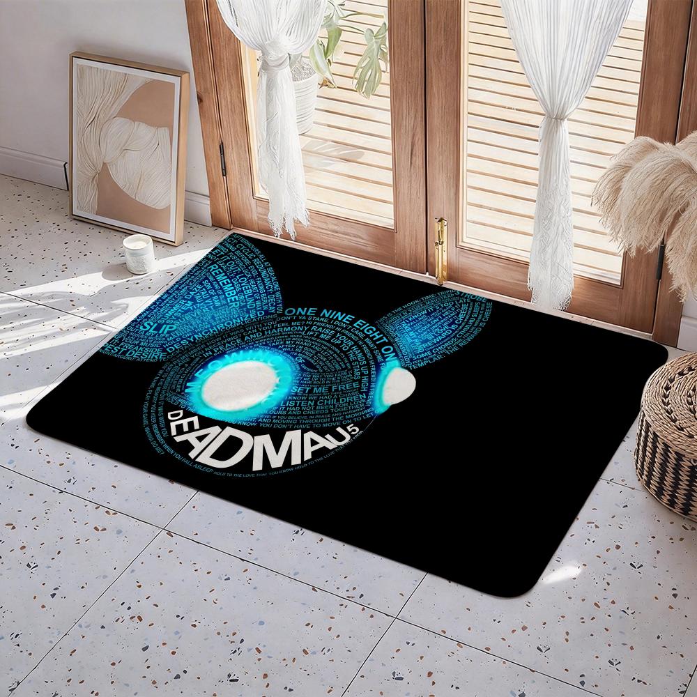 Singer D Deadmau5 Floor Mat Eco  Flannel Doormat Non Slip Odorless Indoor Floor Rug Soft Short Plush Home Mat
