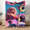 1pc Grand Theft Auto Soft Flannel Blanket with Designer Print A Cozy Blanket for All Seasons, Perfect for the Couch, Bed, Office