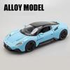 1/22 Scale Maserati MC20 Sport Car Model with Sound and Light, Pull Back Alloy Model Diecast Model Car for Kids Toy Gift