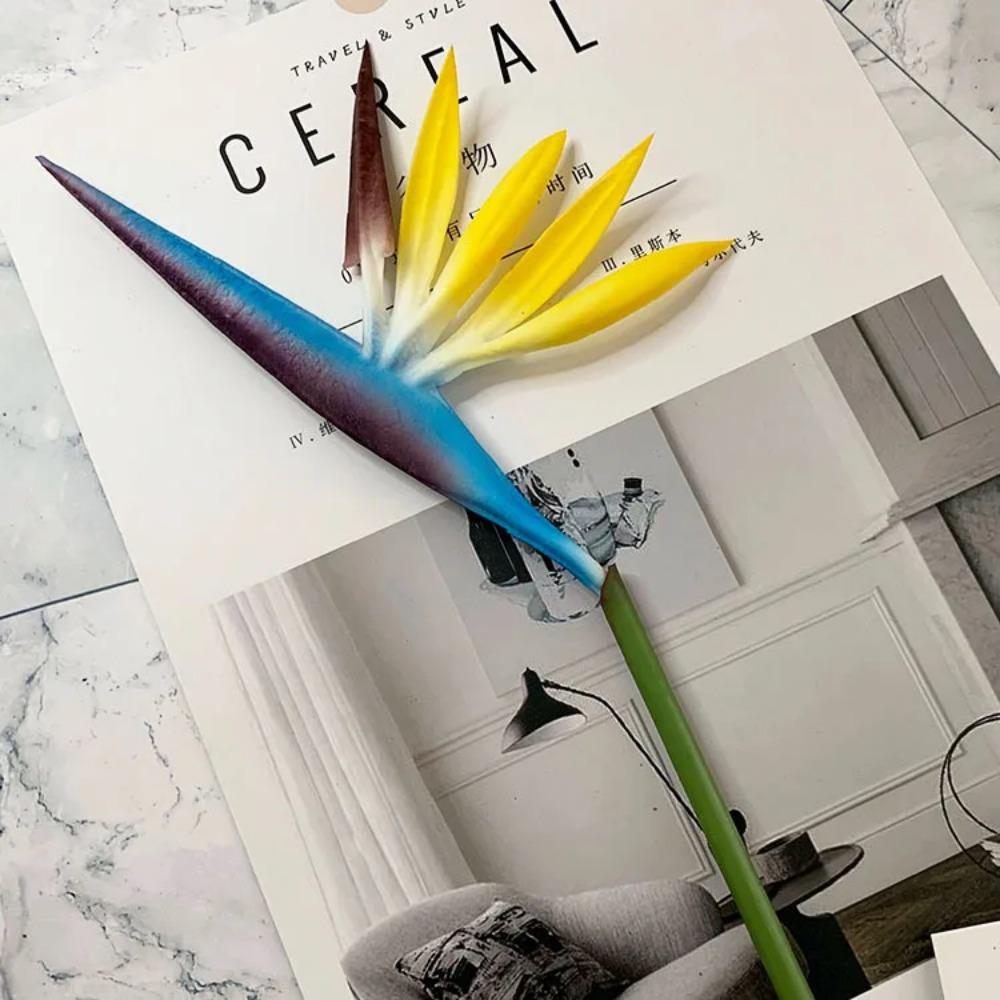 

Искусственный цветок ПУ на ощупь Райская птица Растения Домашний декор Реквизит для фото Вечеринка Свадьба Материалы для цветочной композиции Оптом