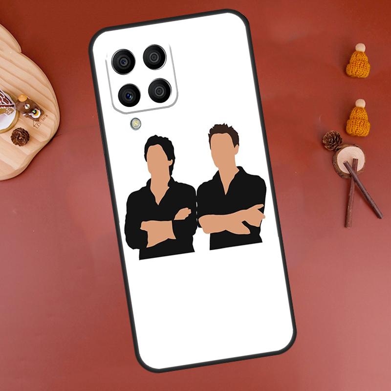 Damon und Stefan Vampire Diaries Hülle Für Samsung Galaxy M12 M13 M14 M54 M23 M16 M11 M21 M31 M20 M34 M52 M32 M36 M56 M15 M55