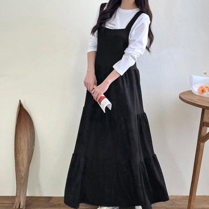 Shop Women S SuSpender Flare Long dreSS Beige Ara Wdr 3090