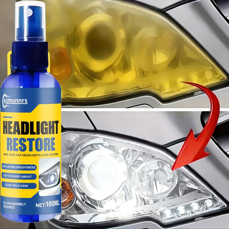 Professional Headlight Restorer-Removes Yellowing, Oxidation & Hazing-Polishing & Sanding Compound-Effectively Boosts Light Brig