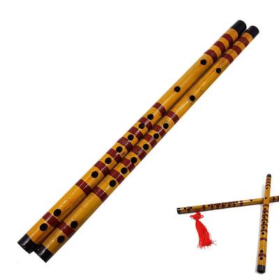 Flauto di bambù lungo tradizionale Clarinetto Strumento musicale per studenti 7 fori 42,5 cm