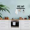 Wall Mounted Metal Key Holder with 7 Hooks for Kitchen Hallway Bedroom Door Entry