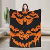 Halloween Horror Flannel Blanket - Soft Warm Scary Outdoor Throw