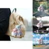 Adorable Acrylic Cat Pendant For Car Interior Decoration Cute Cartoon Design