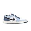 Jordan Air Jordan 1 Nautical Storm Cushioning, Wear Resistant Low Top Vintage Basketball Shoes Unisex White Blue HM3711-144(Team1335-)