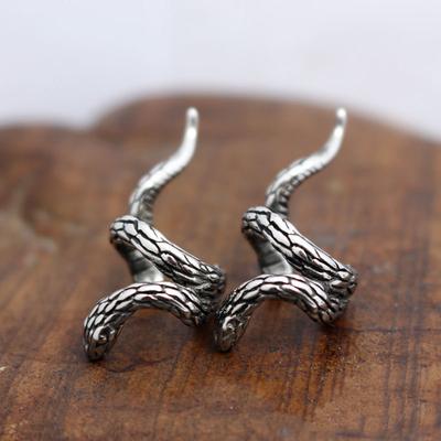 Hip Hop Street Snake Ear Buckle Trendy Men and Women Ear Clip Punk Rock Personality Domineering Earrings No Earrings Jewelry