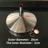 1PC Stainless steel funnel for large diameter hopper rectangular square kitchen funnels industrial wine liquid filling hoppers