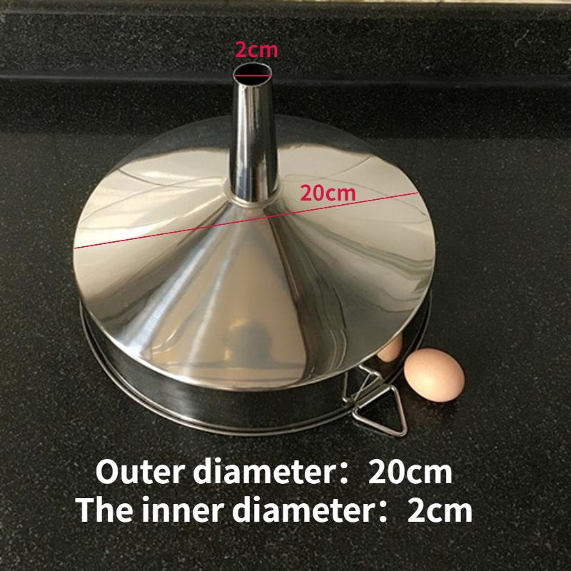 1PC Stainless steel funnel for large diameter hopper rectangular square kitchen funnels industrial wine liquid filling hoppers