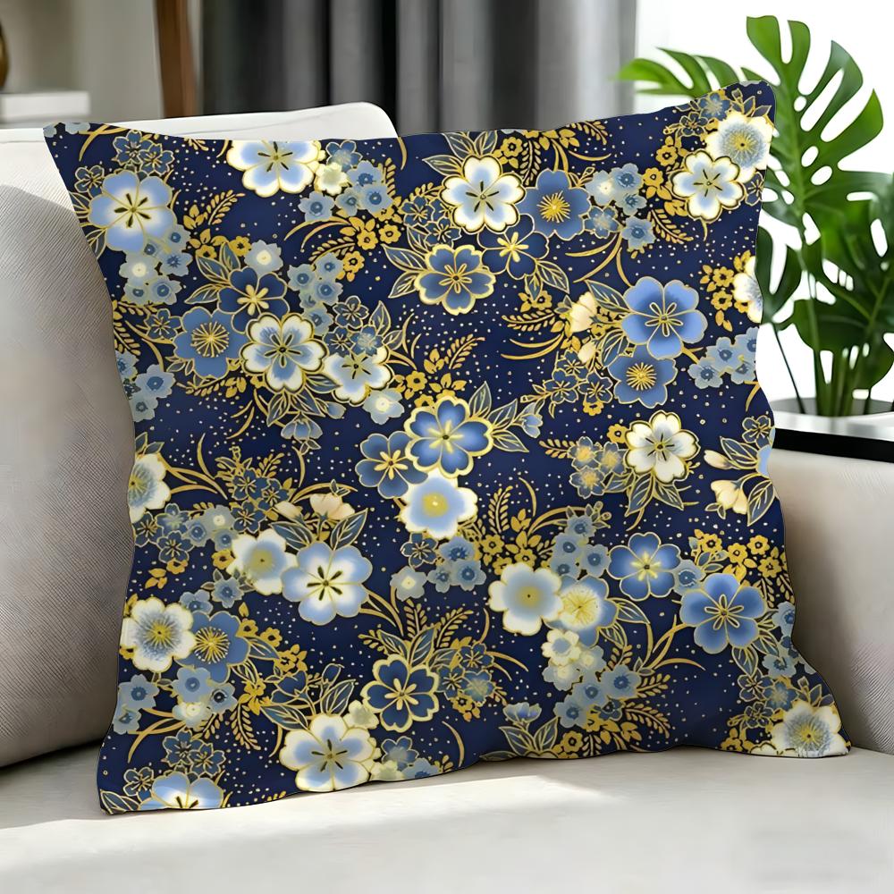 Art CChinese Traditional Floraled Cushion Cover Cushion Cover Set Pcs x x x Pillowcase Decorative Sofa Home Decor