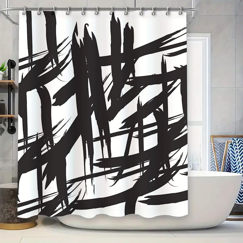 

Luxurious Floral Print Shower Curtain Waterproof Bathroom Decor Modern Red Blossom Home Decoration 3D Printed Custom Size Availa W60H190(CM)-1 Pcs