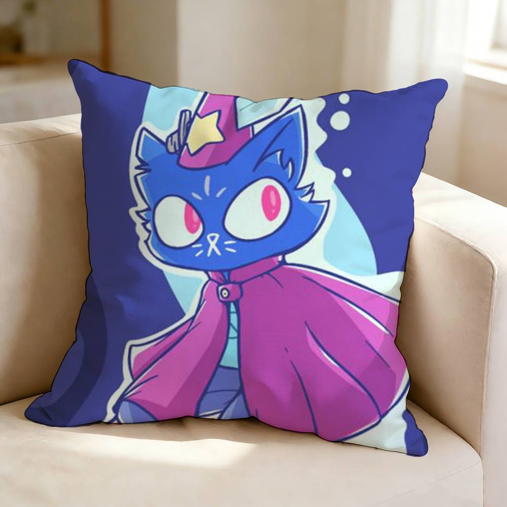 The indie game N-Night in the W-Woods  Square Double-Sided printed Pillow Case Bedroom Bedside Pillow Sofa Cushion Cover