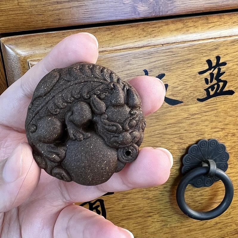 Luxury Natural Compound Incense Card with Pixiu Ball Car Ornament  Incense Burner Pendant