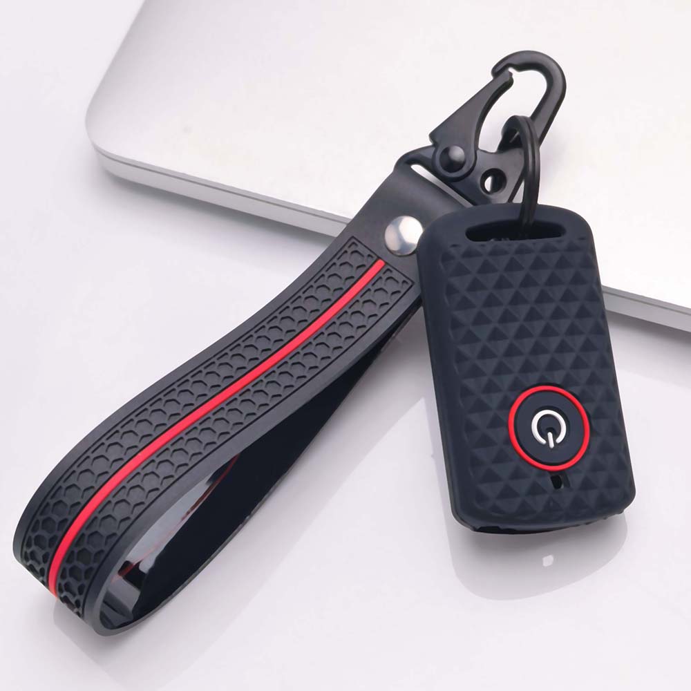 Silicone Key Case Keychain For Yamaha NMAX 155 XMAX 300 Aerox 155 Anti-Scratch Smart Key Protector