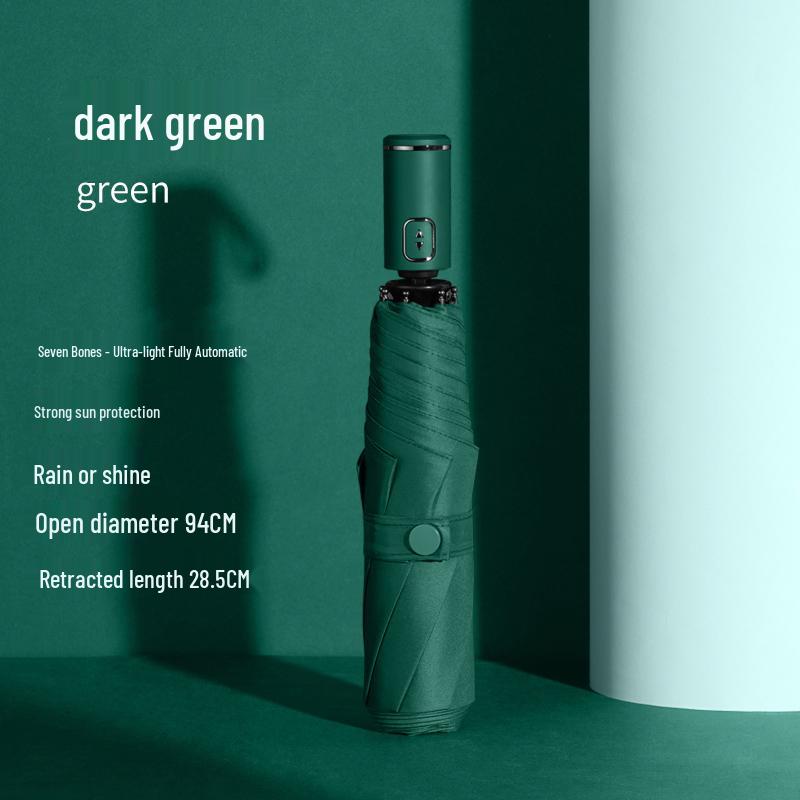 Large Dual-Use 12-Rib Auto Folding Umbrella, Windproof & Sun/Rain Proof, for Two People, Men & Women, Durable & Simple Design