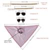 Triangular Hijabs Pet Middle Eastern Dress Set Dress Up Role Play Dogs Cats Cosplay Costume Cuban Link Chain