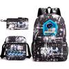 Astro Bot Children's School Bag, Cosmic Robot Elementary School Student Starry Sky Backpack Leisure Bag
