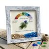 Sea Glass Graduation Frame Decor Class of 2026 Keepsake Gift Sea Glass Wall Art for Home Decoration Bookshelf Office