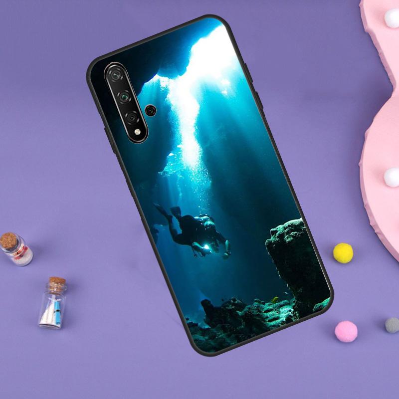 Scuba Diving For Huawei Nova 10 9 SE 3i 7i 8i 11i 12i Y60 Y61 Y70 Y72 Y73 Y90 Y91 P20 P30 P40 Lite Case
